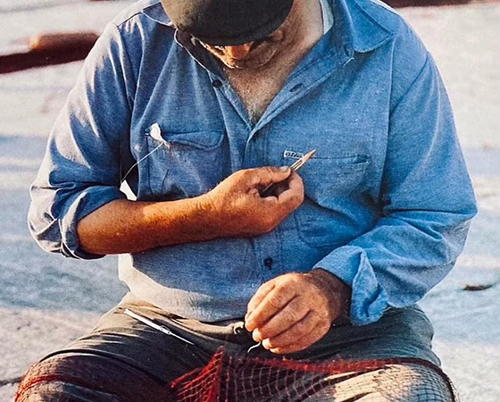Old Fisherman in Paros Greece